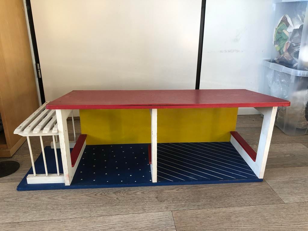 Originele jaren 50/60 poppen bungalow OKWA, Ophalen, Gebruikt, Poppenhuis