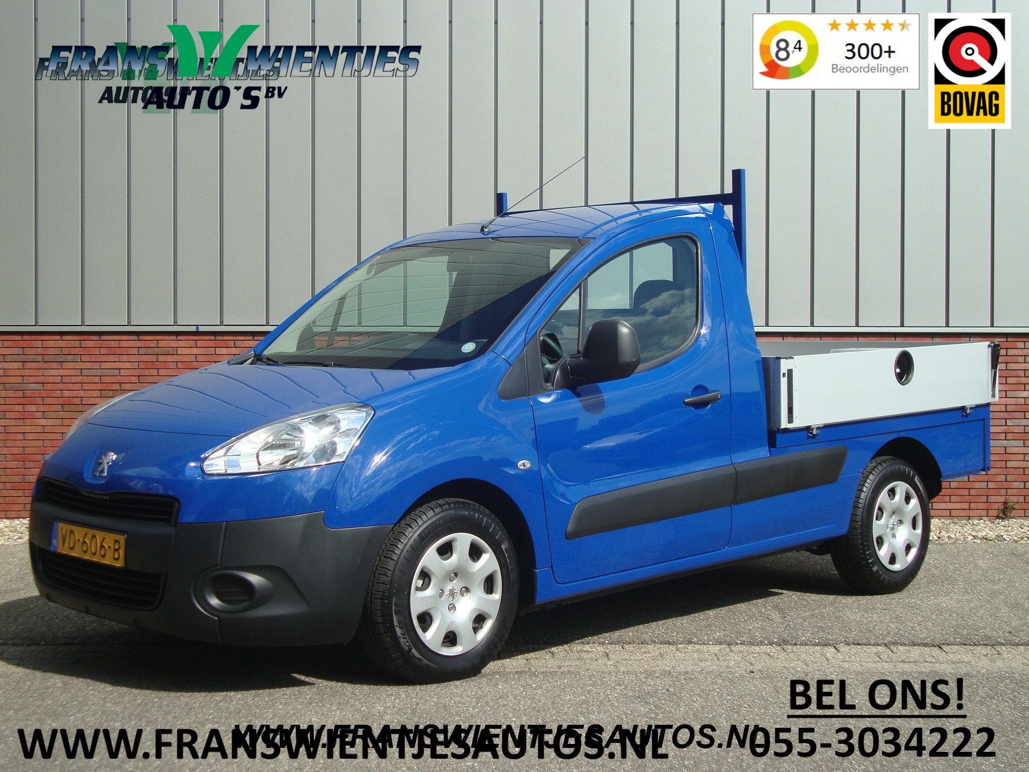 Peugeot Partner | Pick Up 122 1.6 HDI L1 XR | Airco | Cruise, Auto's, Voorwielaandrijving, Euro 5, Stof, Gebruikt