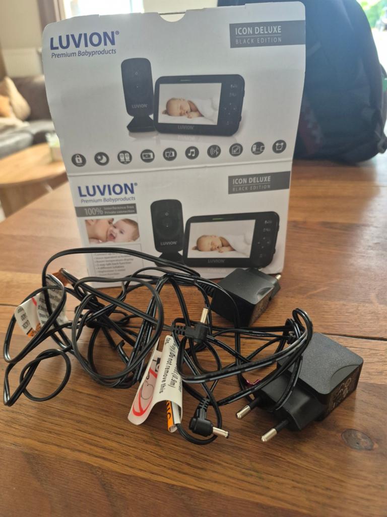 2x originele Luvion Icon Deluxe oplader, Ophalen of Verzenden, Gebruikt