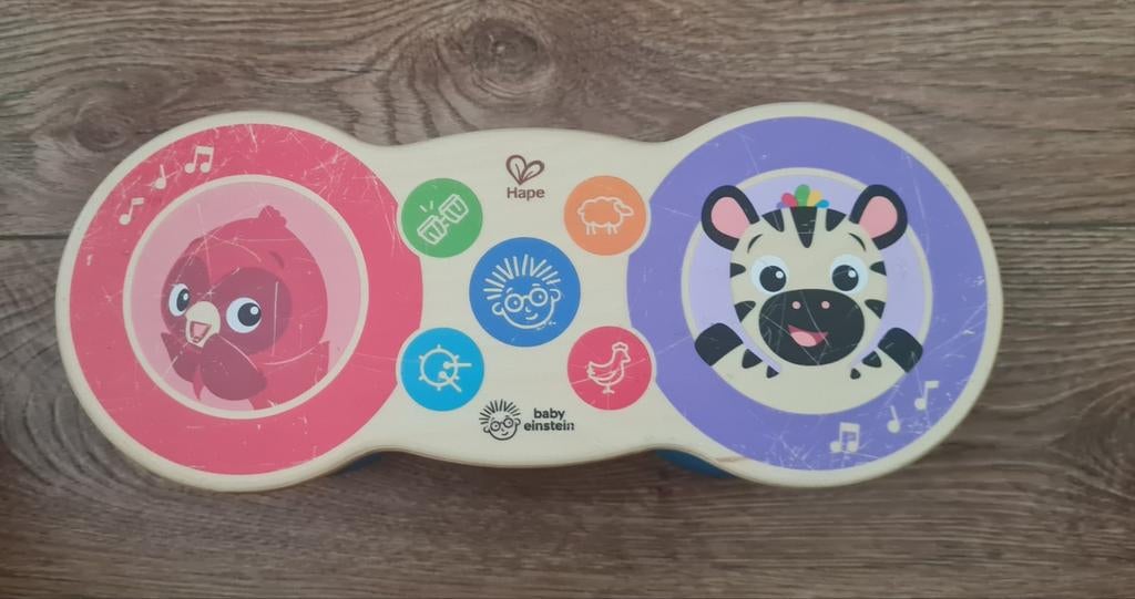 Baby Einstein Houten Trommel Upbeat Tunes Magic Touch, Kinderen en Baby's, Ophalen of Verzenden, Gebruikt, Overige typen, Met geluid