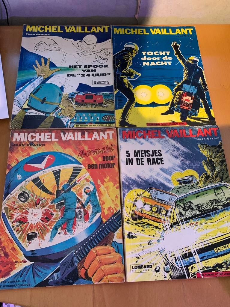 Michel Vaillant - 9 stripboeken van Jean Graton, Meerdere stripboeken, Ophalen of Verzenden, Gelezen