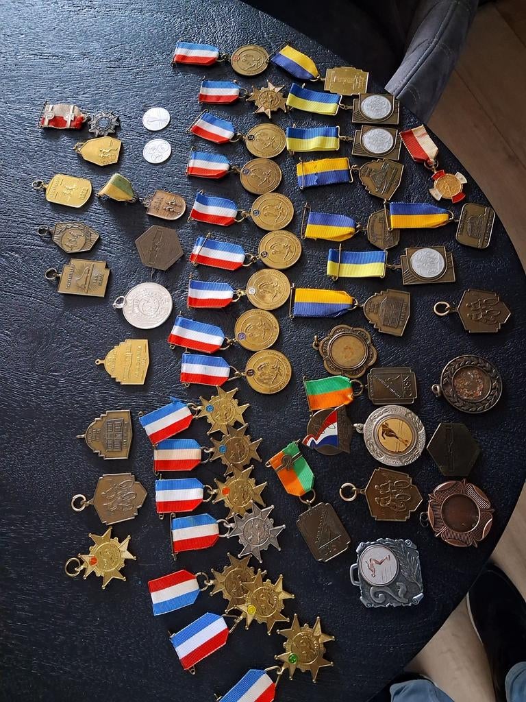 Verzameling medailles., Ophalen of Verzenden, Overige materialen