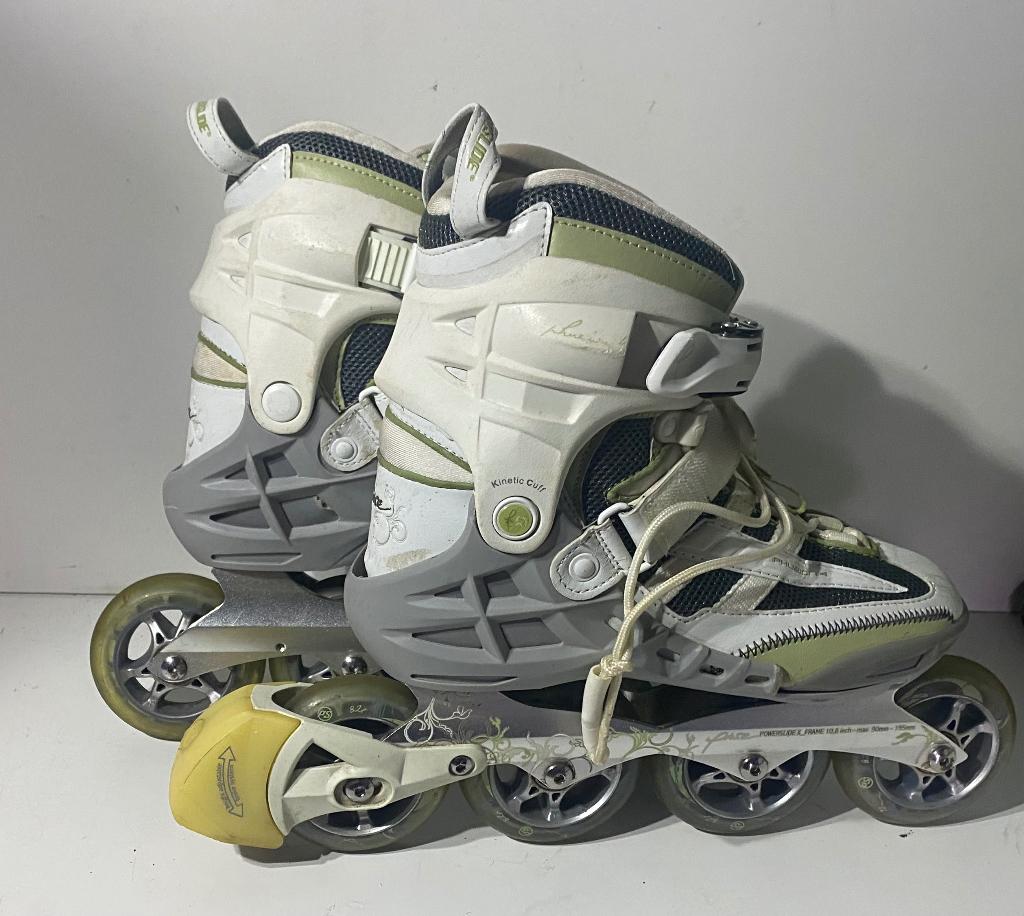 powerslide skeelers 90 mm wielen maat 41 valt als 40, Ophalen of Verzenden, Zo goed als nieuw, Inline skates 4 wielen, Powerslide