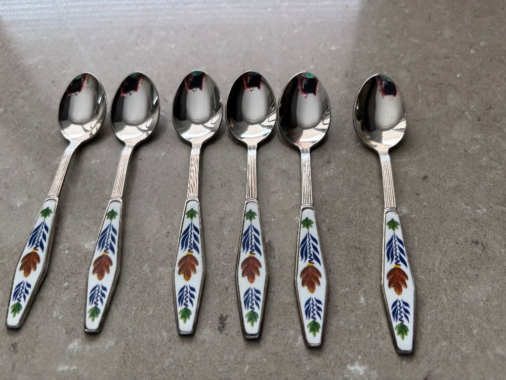 Boerenbont set van 6 koffielepels silverplated Boerenbond, Overige materialen, Gebruikt, Ophalen of Verzenden, Overige merken