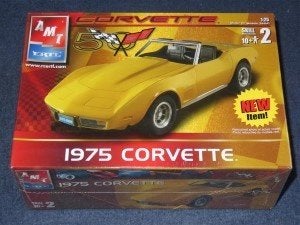 Bouwdoos 1975 Chevy Corvette Cabrio AMT, Hobby en Vrije tijd, Modelbouw | Auto's en Voertuigen, Overige merken, Auto, Groter dan 1:32