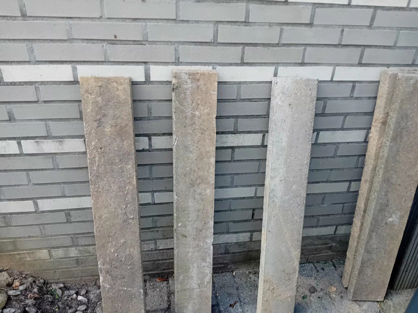 Gebruikte terrastegels / betonnen platen, Tuin en Terras, Ophalen, Gebruikt, Beton, Terrastegels