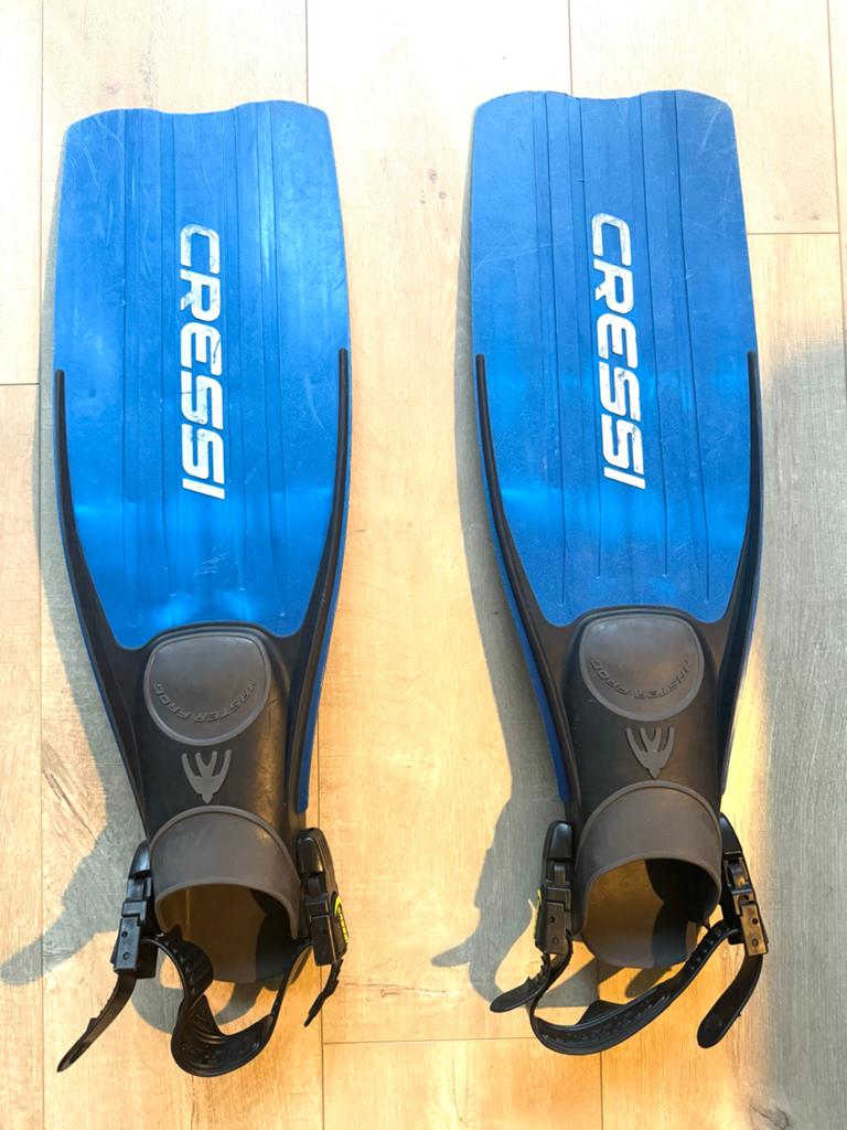 Cressi Zwemvliezen met Aqualung Duikschoenen, Ophalen, Gebruikt, Zwem- of Duikvliezen