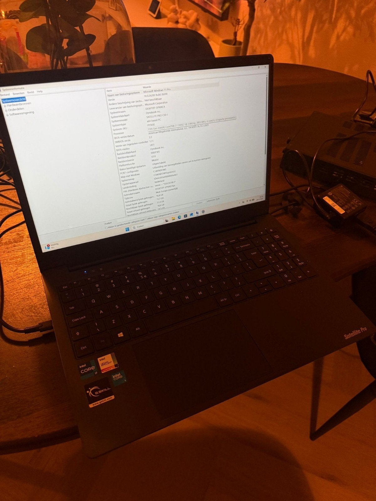 Toshiba Dynabook Satellite Pro C50-J i7 16GB RAM 512GB SSD, Toshiba Dynabook, Intel Core i7-1165G7, Gebruikt, Met videokaart