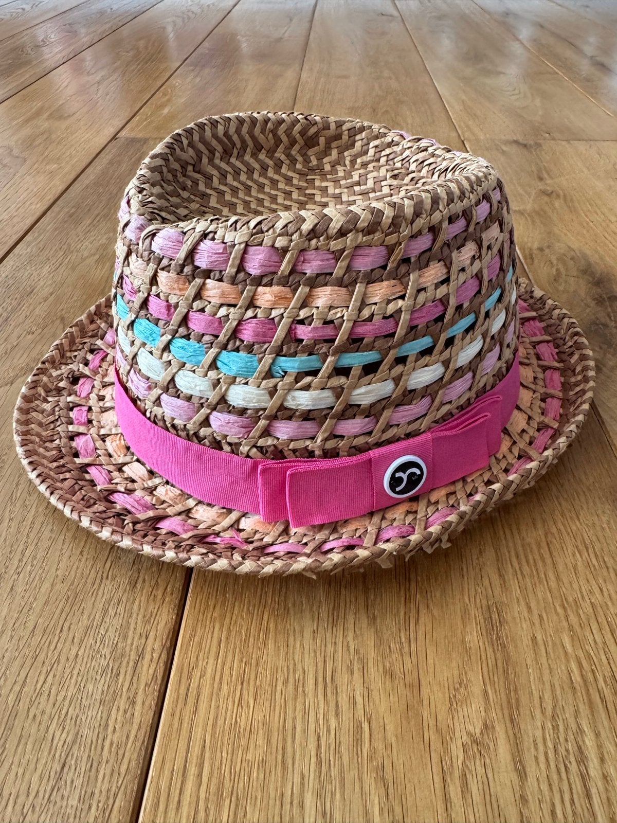 Vrolijke zomerhoed -, Kleding | Dames, Hoeden en Petten, Ophalen of Verzenden, Gedragen, 56 of 57 cm (M, 7 of 7⅛ inch), Hoed