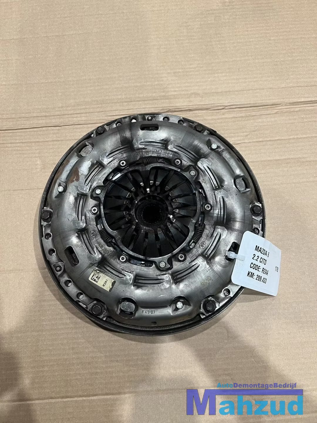 MAZDA 6 2.2 CITD Vliegwiel drukgroep koppeling R2AA R2, Gebruikt, Shinchi, Fuchu-Cho 3-1
730-8670  Hiroshima, Mazda Motor Corporation