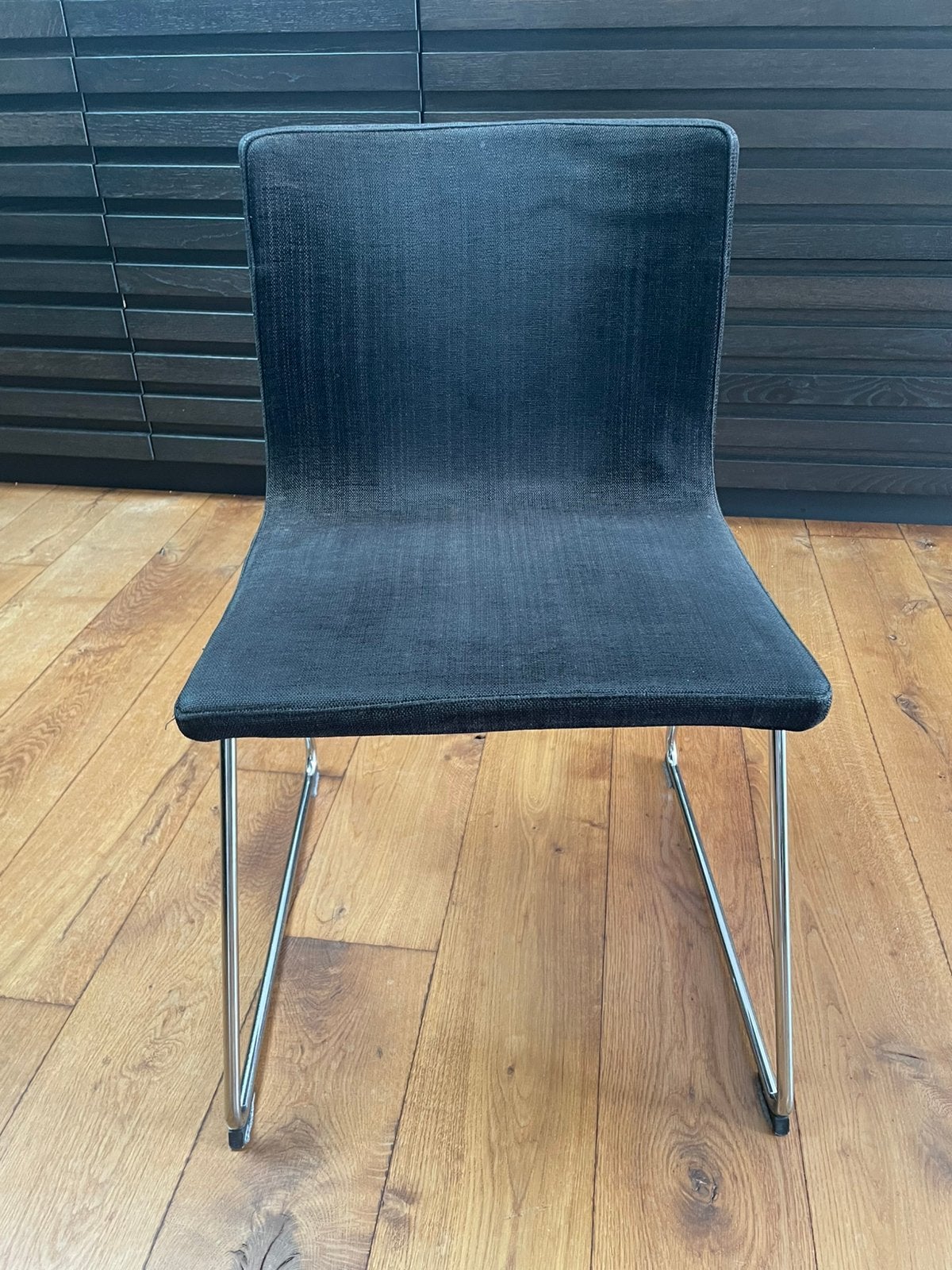 Ikea Bernard stoel zwart stof, Ophalen, Gebruikt, Twee, Zwart