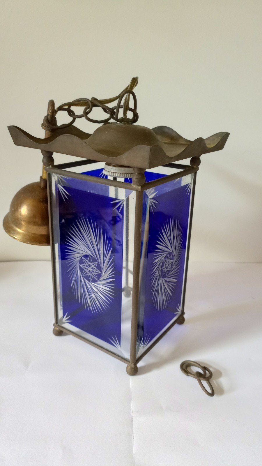 Art Nouveau hanglamp ( Josef Hoffmann?), Ophalen of Verzenden