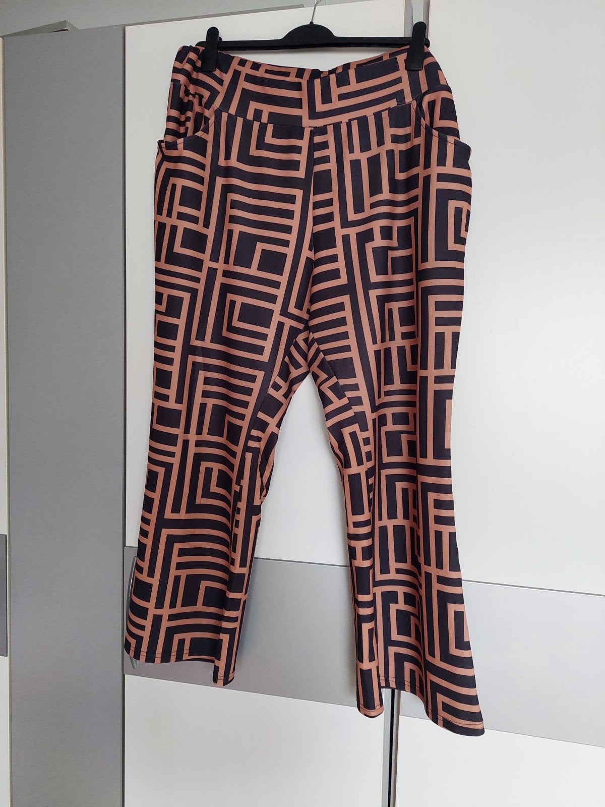 Shein Curve Broek met Geometrische Print - Maat 4XL, Kleding | Dames, Grote Maten, Shein Curve, Ophalen of Verzenden, Zo goed als nieuw