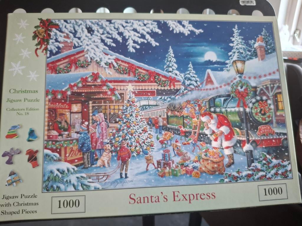 House of Puzzles: Santa's Express, Ophalen of Verzenden, 500 t/m 1500 stukjes, Zo goed als nieuw