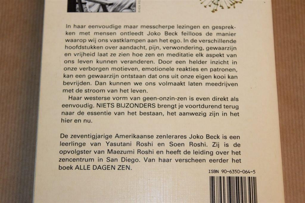 Niets Bijzonders — Zen-meditatie, Charlotte Joko Beck, Verzenden, Gelezen, Overige onderwerpen, Achtergrond en Informatie