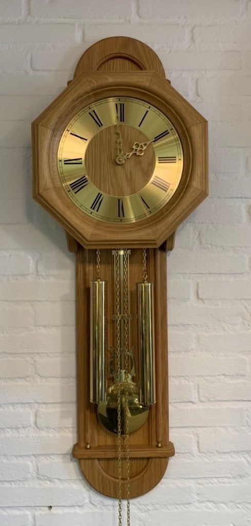 Wandklok met slinger, Ophalen, Gebruikt