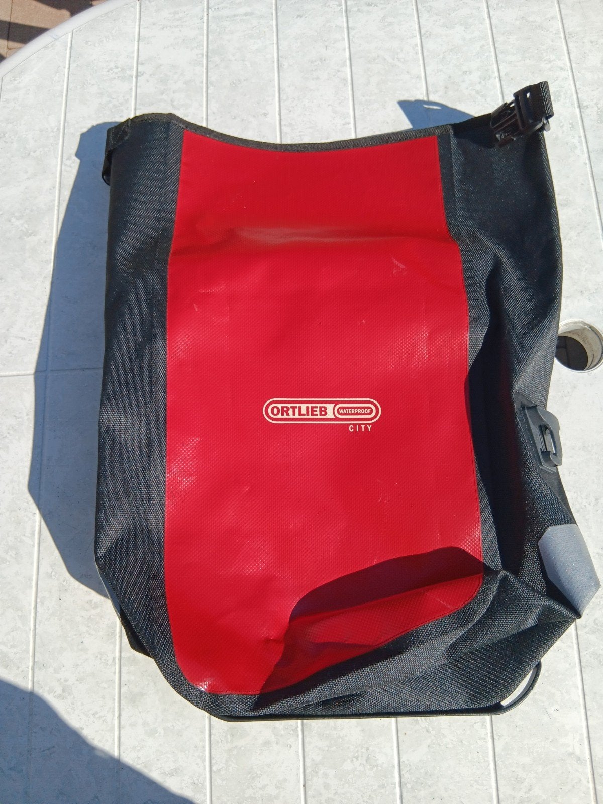 Ortlieb City fietstas - Rood/Zwart - Waterdicht, Ophalen of Verzenden, Gebruikt, Ortlieb