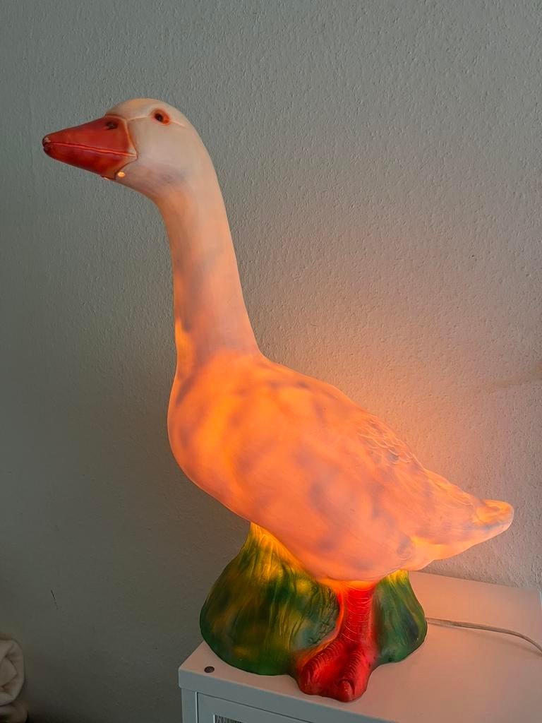 Heico Ganzenlamp of Gladys Goose jaren 70-80, Antiek en Kunst, Curiosa en Brocante, Ophalen of Verzenden