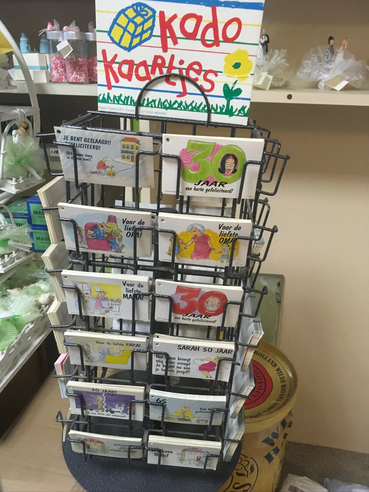 Te koop partij bedanktkaartjes incl presenteermolen, Diversen, Ophalen of Verzenden, Nieuw