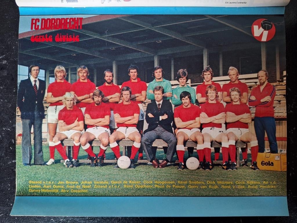 Oude unieke poster FC Dordrecht (jaren '70), Ophalen of Verzenden, Zo goed als nieuw, Sparta, Poster, Plaatje of Sticker