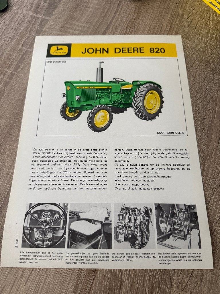 John Deere folders - 20 serie jaren 60 / 70, Boeken, Folder, Ophalen of Verzenden, Zo goed als nieuw, John Deere