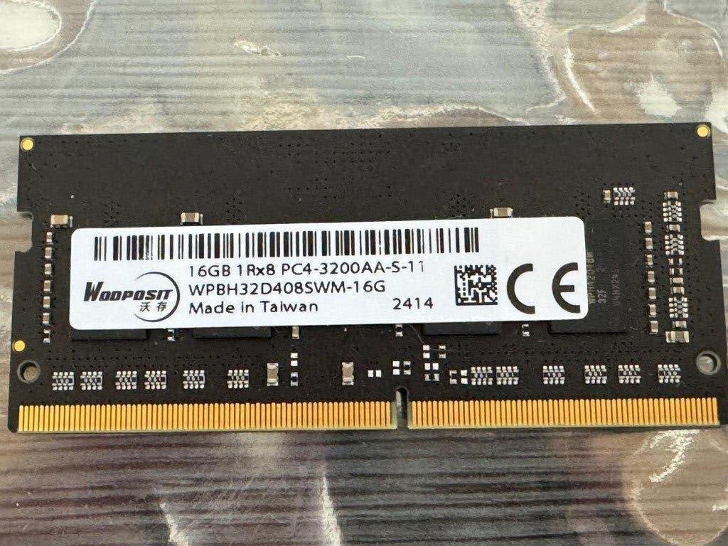 WODPOSIT 16GB DDR4 RAM PC4-3200AA-S-11 Geheugenmodule, Computers en Software, Ophalen, DDR4, Zo goed als nieuw, Laptop