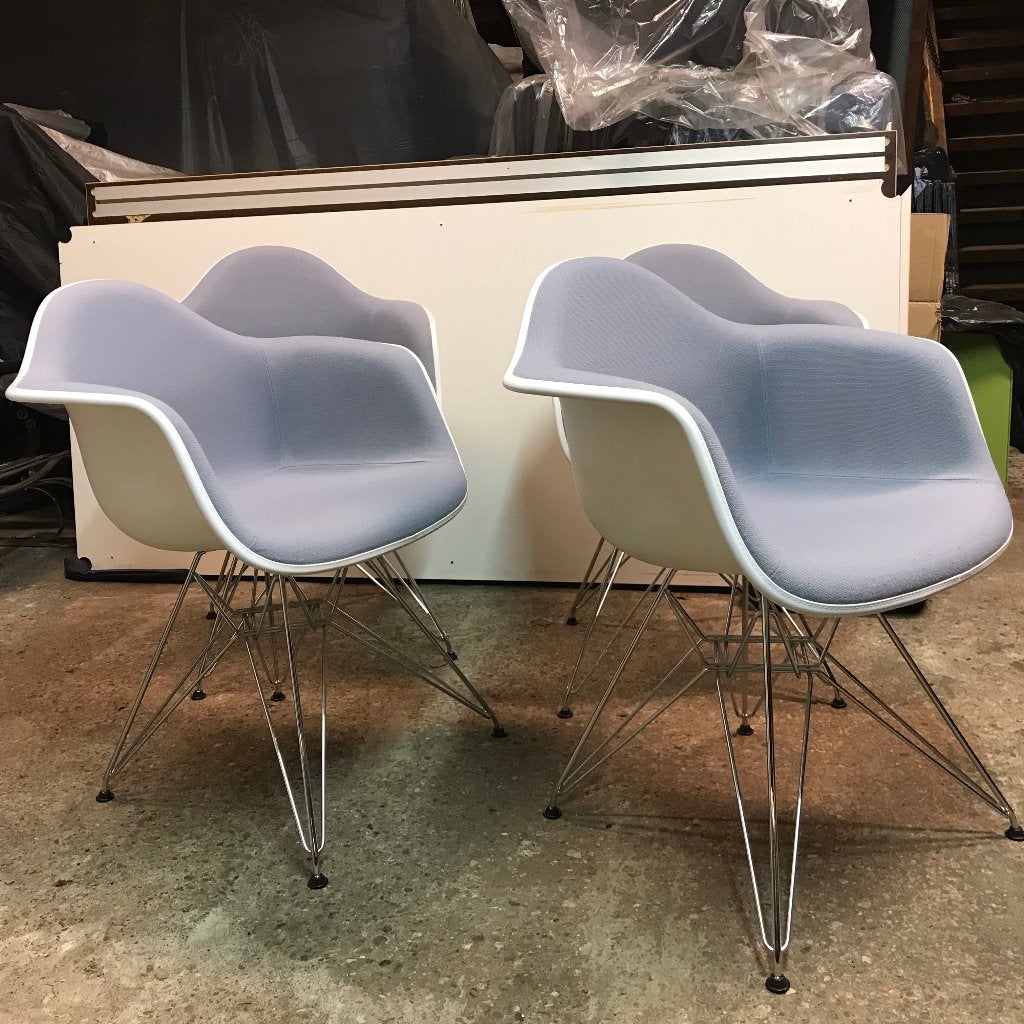6 Vitra DAR Eames plastic chair design stoel grijs, Huis en Inrichting, Stoelen, Ophalen, Gebruikt, Nvt, Nvt