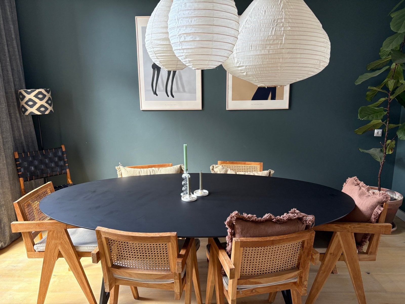 Studio Henk HPL eettafel zwart - 220x120cm, Ophalen, Overige materialen, 100 tot 150 cm, 200 cm of meer