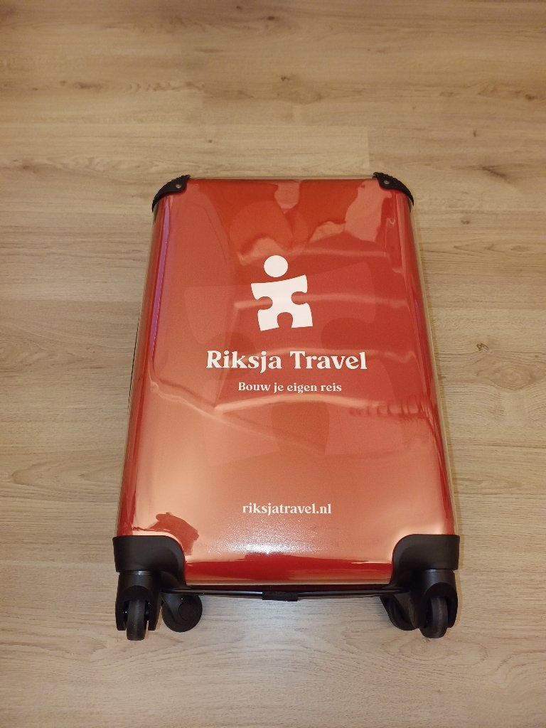 Nieuwe Riksja travel trolley 23x34x55 cm, Wieltjes, Hard kunststof, Nieuw, Minder dan 50 cm