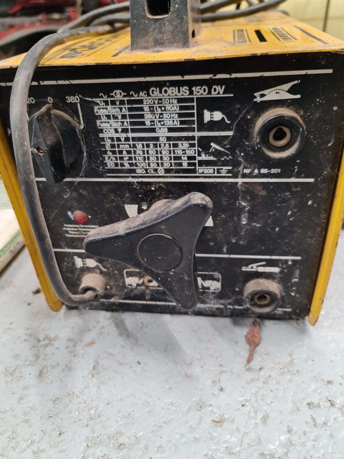 Deca Globus 150 DV Lasapparaat - Gebruikt, Doe-het-zelf en Verbouw, Ophalen, Gebruikt, Minder dan 150 ampère, Elektroden