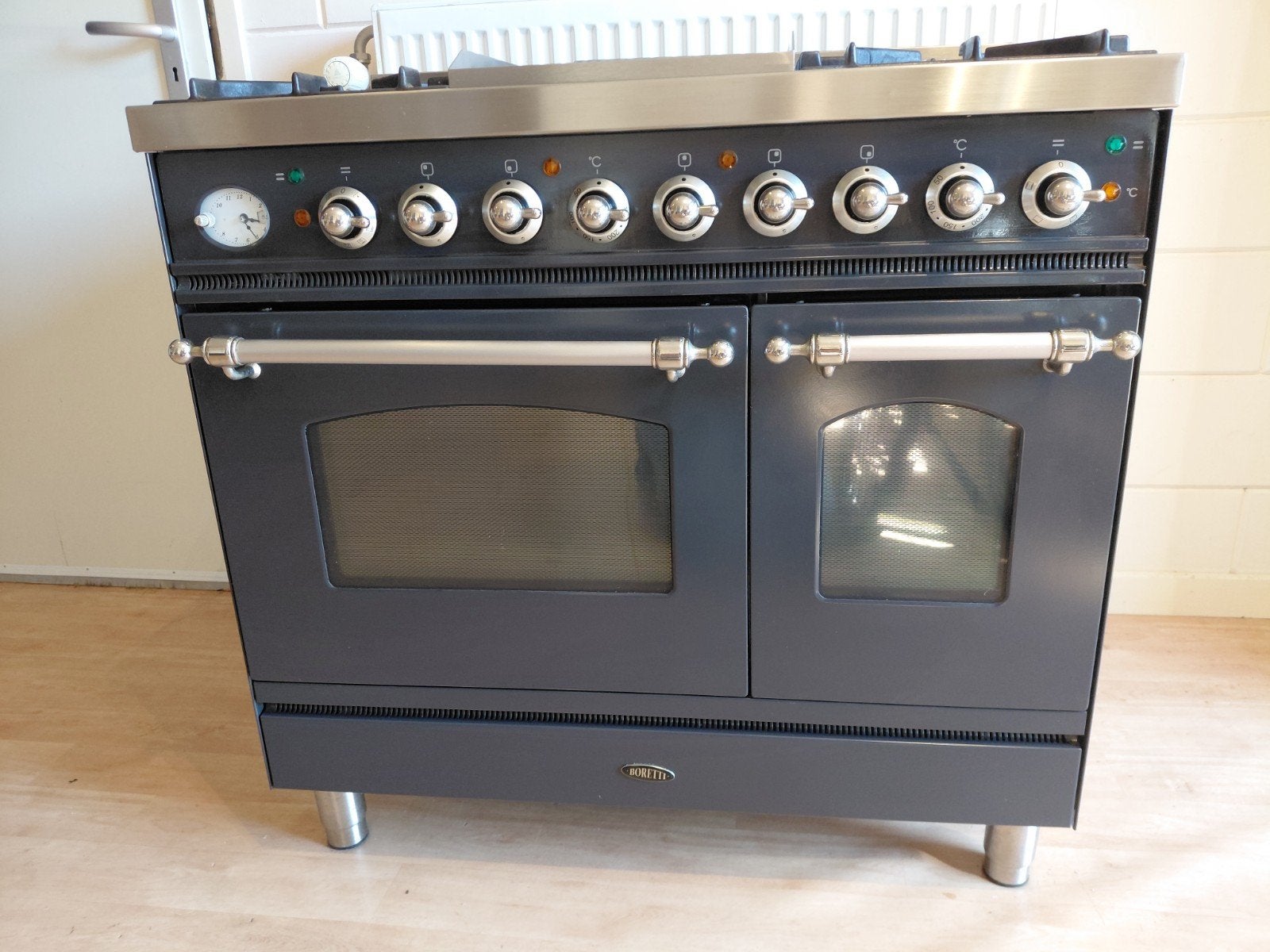 Boretti Fornuis met 2 Ovens en Fry-top - Goed Werkend, Ophalen, Gebruikt, 60 cm of meer, Gas