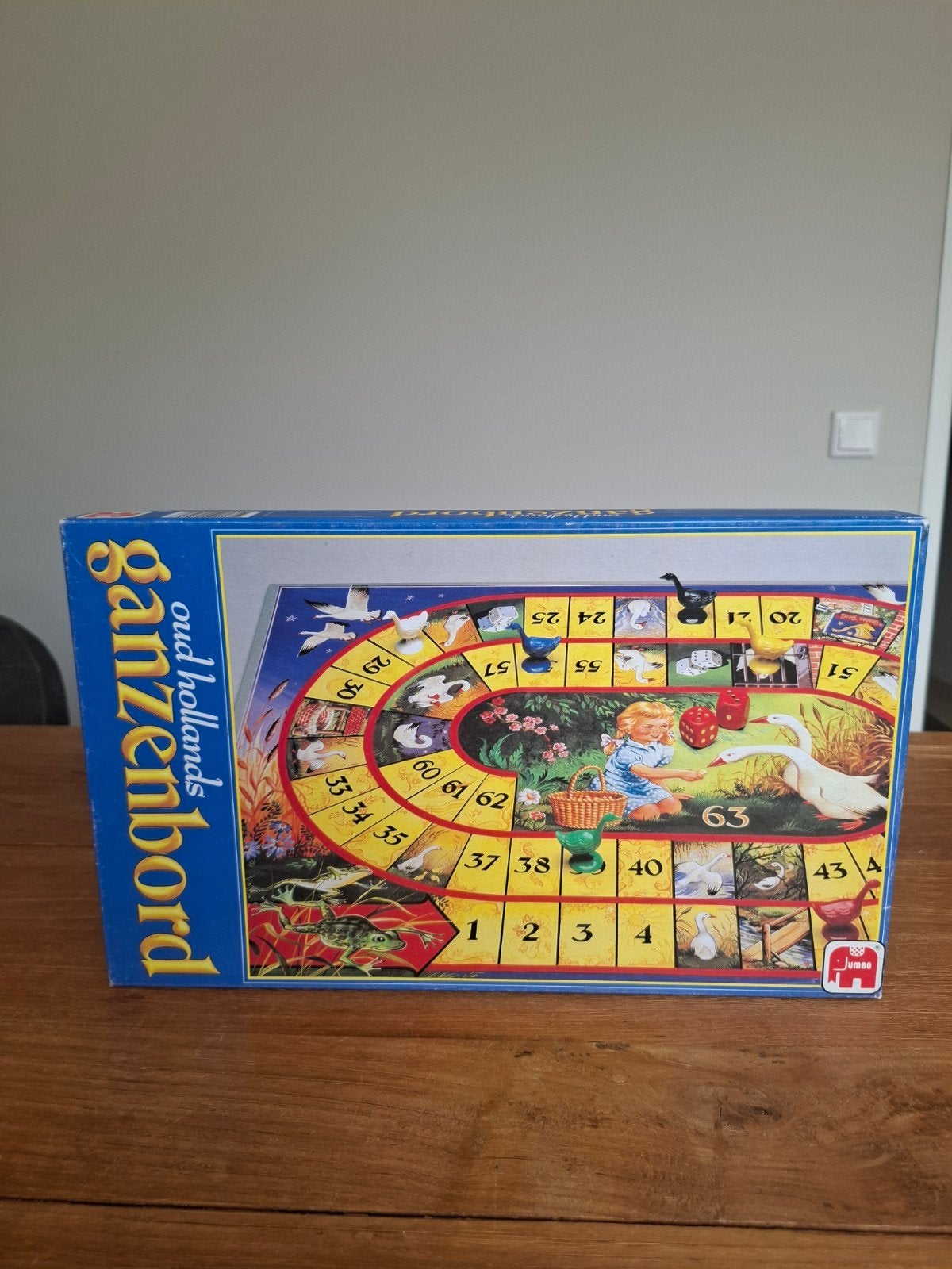 Oud Hollands Ganzenbord - Jumbo, Vijf spelers of meer, Ophalen of Verzenden, Zo goed als nieuw, Jumbo