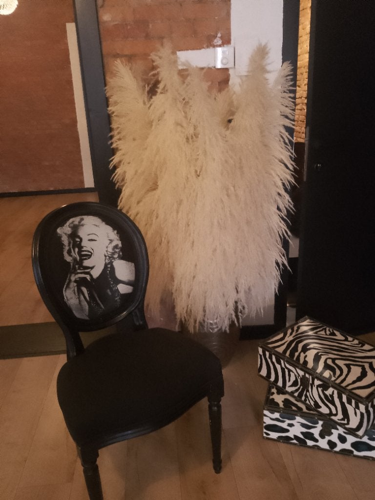 Marilyn Monroe stoel Antwerpen, Zwart, Zo goed als nieuw, Stof, Eén