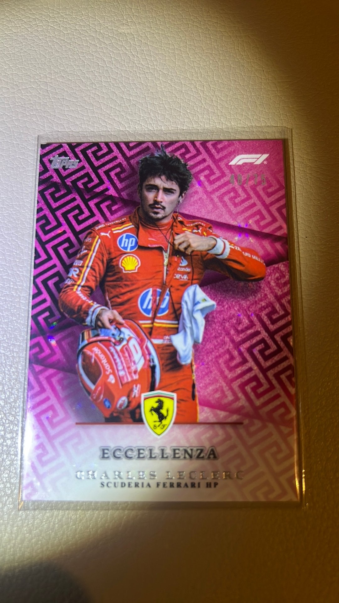 Topps Eccellenza Charles Leclerc /75 #48 Ferrari F1, Ophalen of Verzenden, Zo goed als nieuw, Formule 1