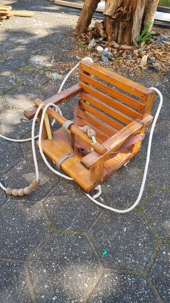 Degelijke houten schommel - opknapper, Ophalen of Verzenden, Gebruikt, Schommel