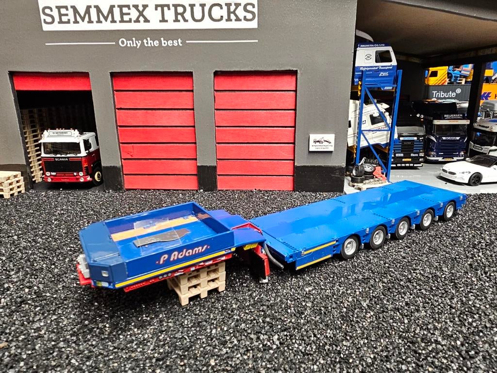 Wsi 5 asser semi dieplader met afkoppelbare nek. B keus., Ophalen, Zo goed als nieuw, Bus of Vrachtwagen, Wsi