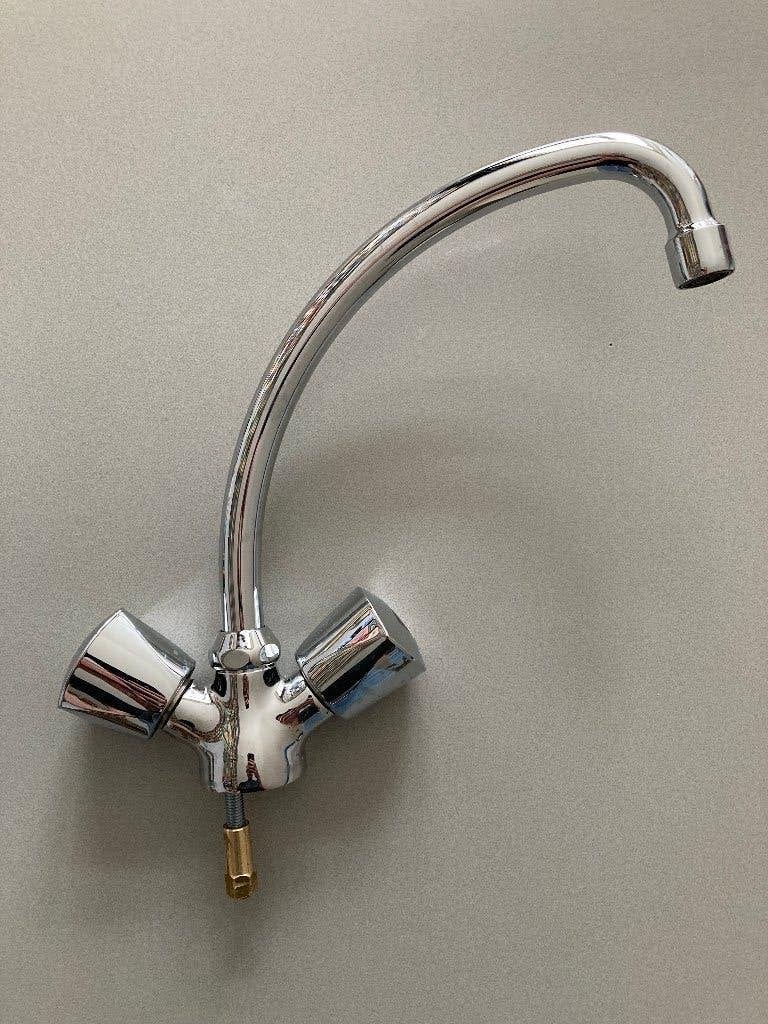 Itho Daalderop lage druk kraan, voor doorstroomboiler, Ophalen of Verzenden, Zo goed als nieuw, Chroom, Kraan