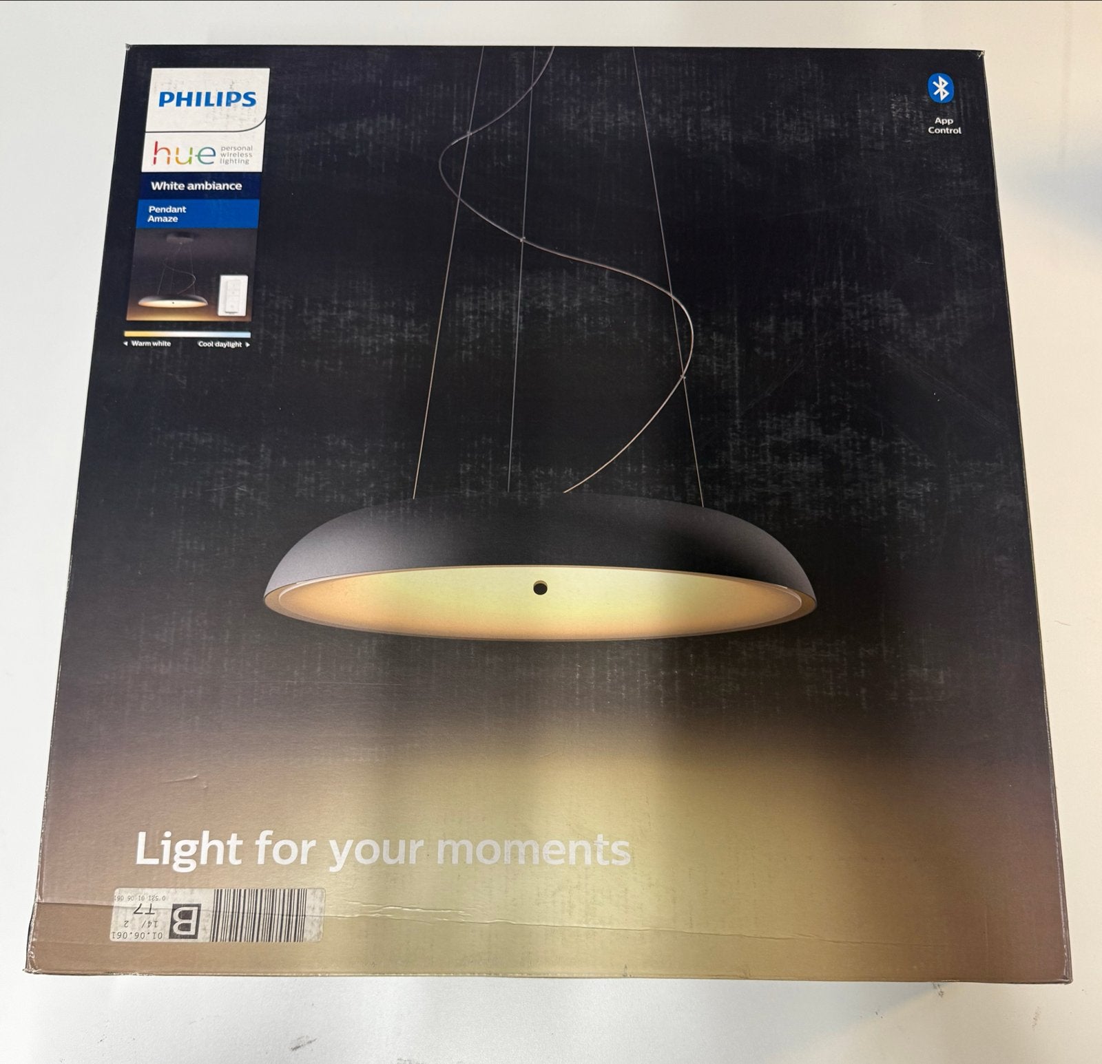 Zwarte hanglamp - Amaze - Nieuw in doos, Ophalen of Verzenden, Nieuw, Metaal, Overige fittingen