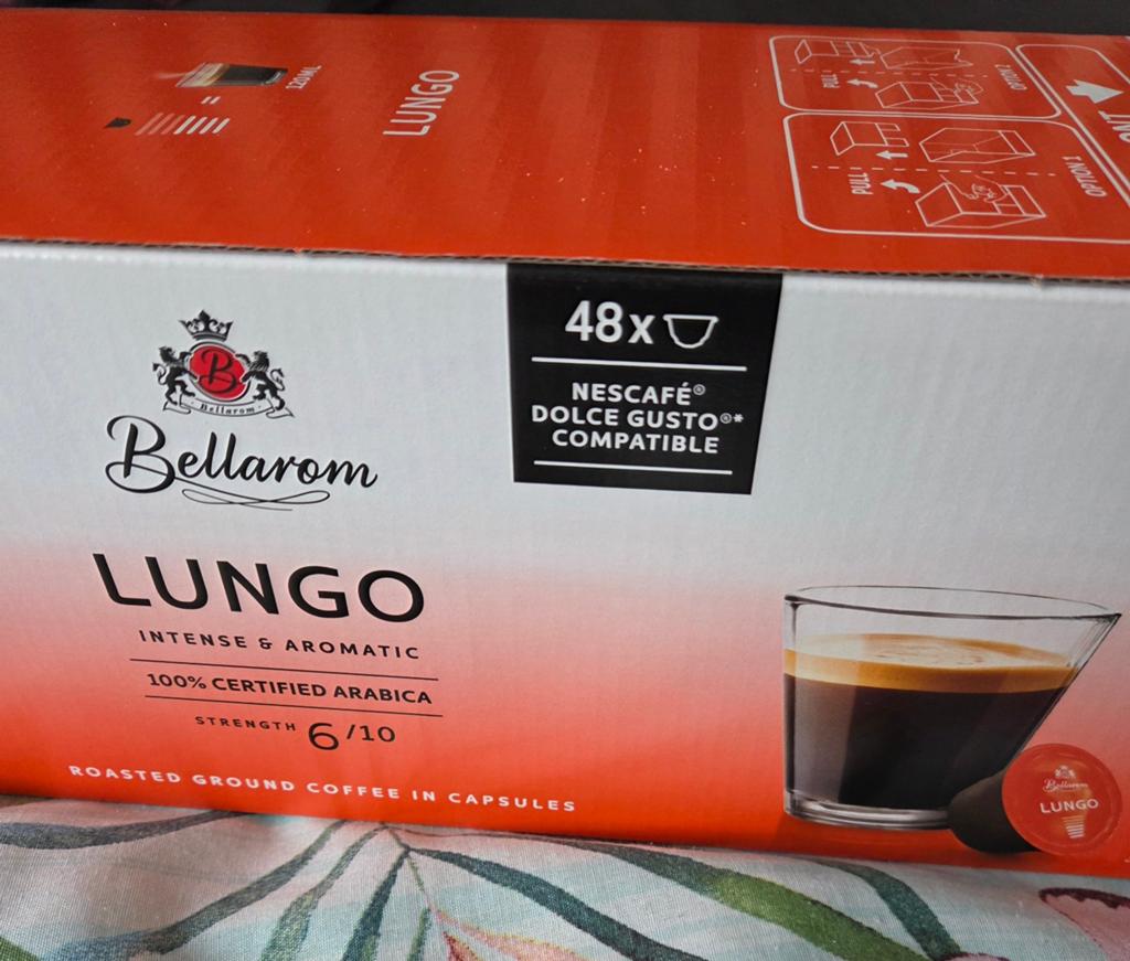 Bellarom Lungo koffie 48 cups, Ophalen of Verzenden