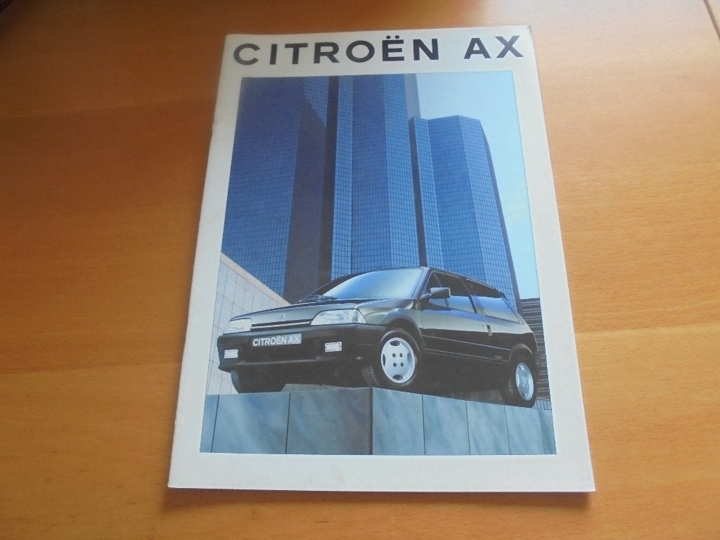 brochure Citroen AX modellen 1994, Ophalen of Verzenden, Zo goed als nieuw, Citroën
