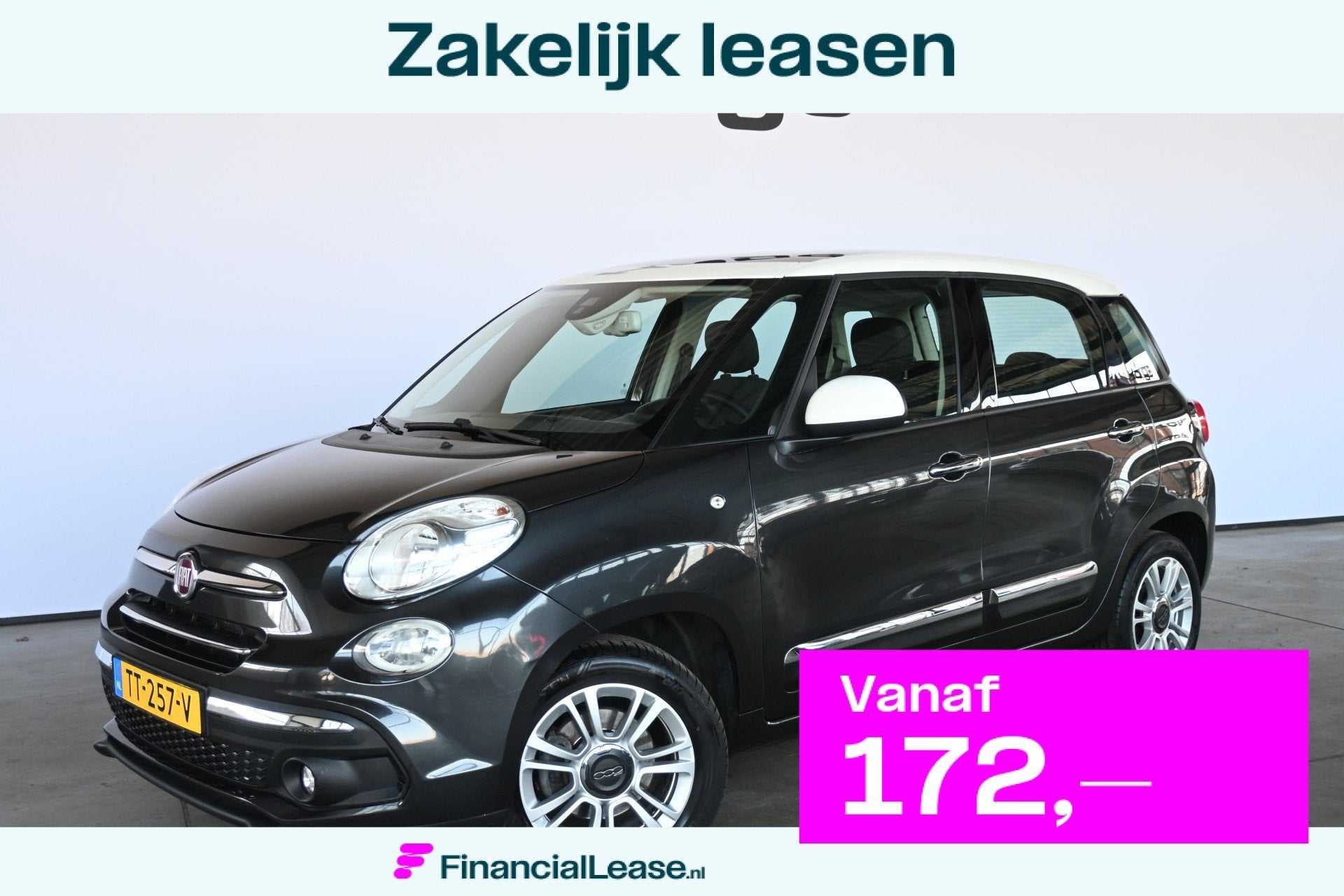 Fiat 500L 0.9 TwinAir Lounge Clima Panoramdak Cruise Control, Stof, Gebruikt, Met garantie (alle), Origineel Nederlands