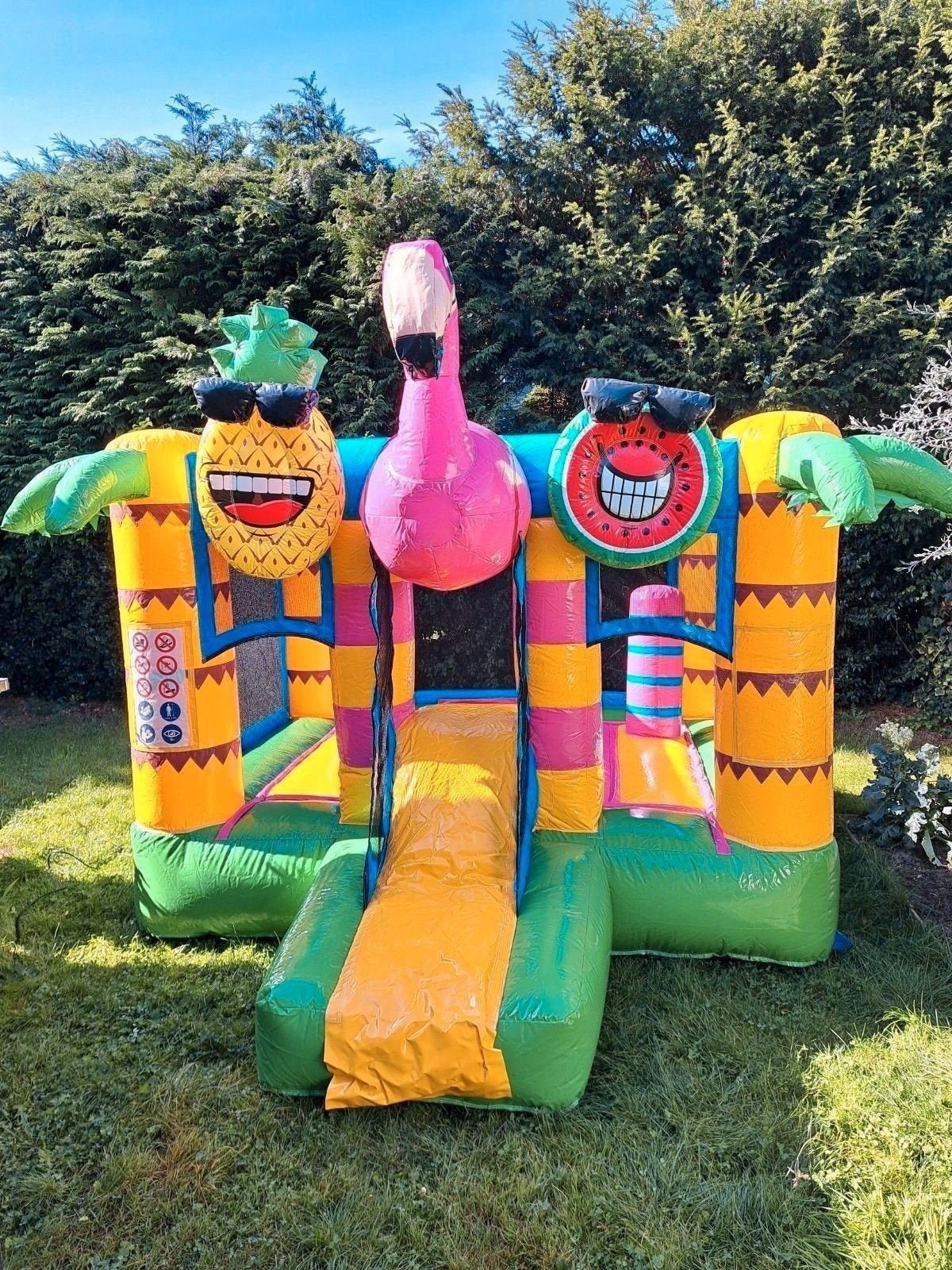 Flamingo Springkussen te huur vanaf 99,99, Ophalen, Zo goed als nieuw, Overige