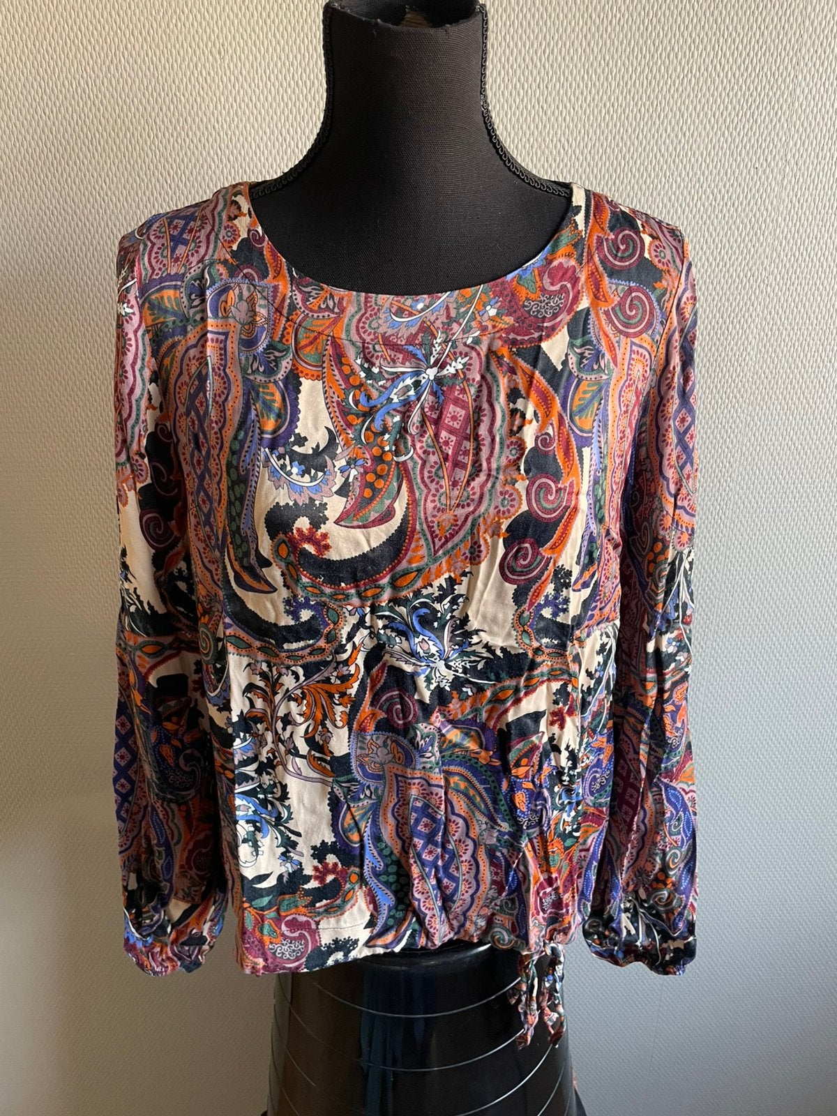 Geprinte blouse van &Co Woman, maat M/38, Maat 38/40 (M), Meerkleurig, Ophalen of Verzenden, Lange mouw
