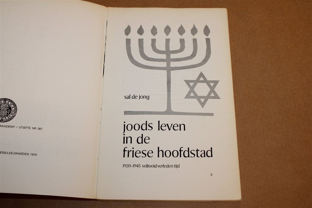 Joods Leven in Leeuwarden — 1920 tot 1945, Fryske Akademy, Ophalen of Verzenden, Gelezen