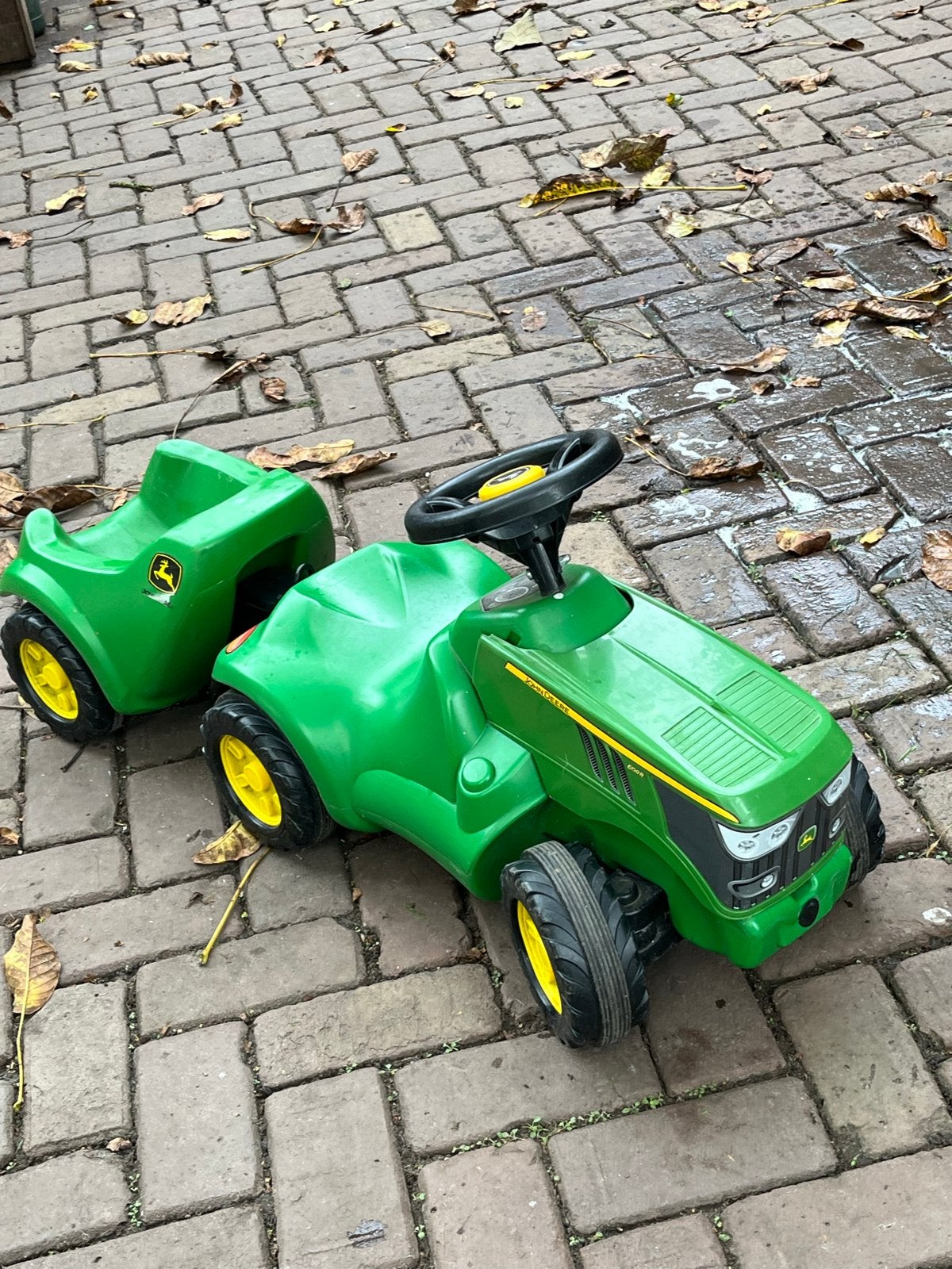 John Deere looptractor met aanhanger, Ophalen, Gebruikt, Trapvoertuig