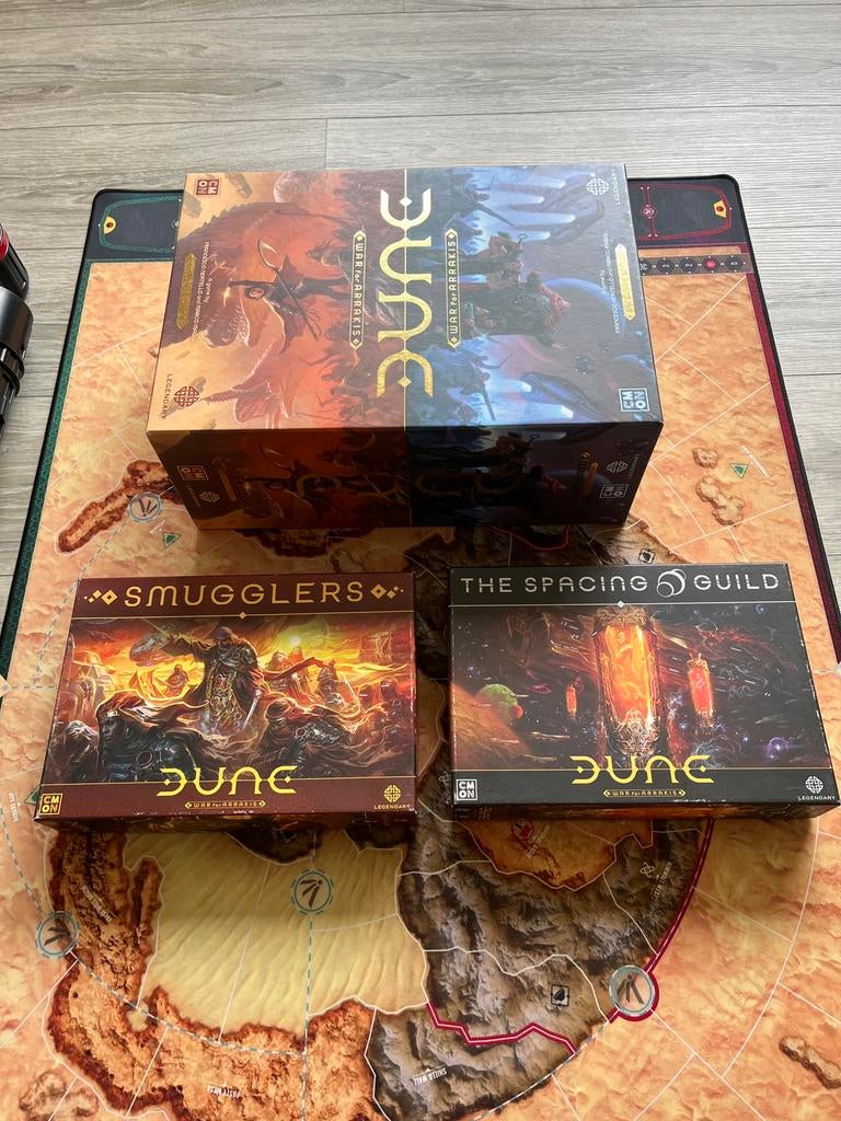 Dune War for Arrakis Kickstarter Exclusive + Extra’s, Een of twee spelers, Ophalen of Verzenden, Zo goed als nieuw