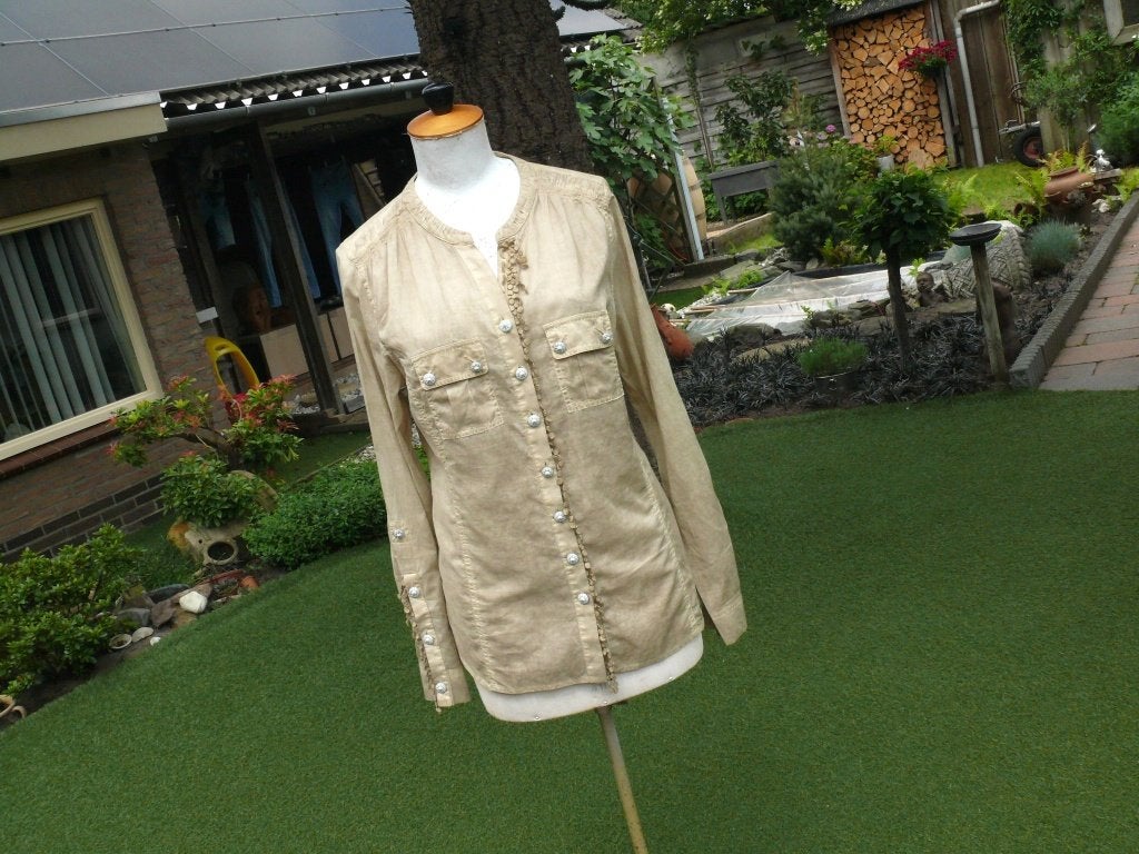 Gustav blouse maat 40 Nieuw 100% katoen, Maat 38/40 (M), Beige, Gustav, Nieuw