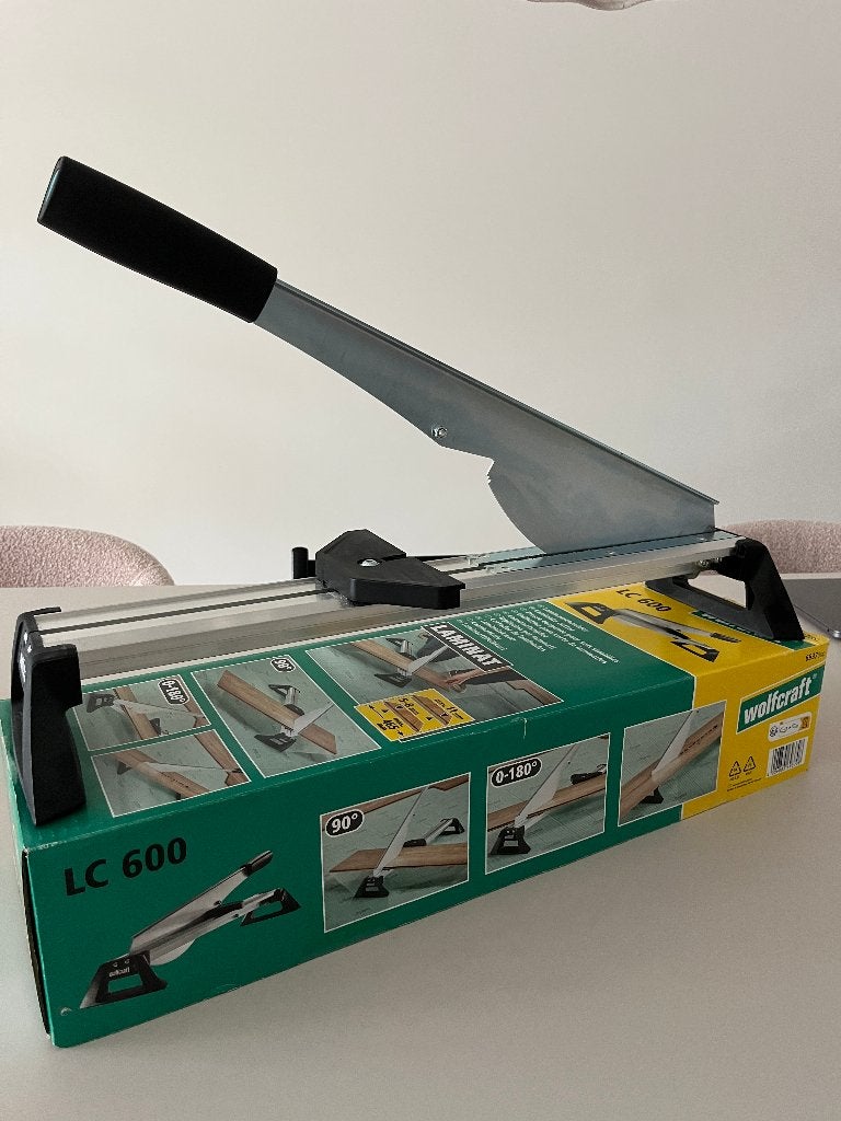 Wolfcraft LC 600 laminaatsnijder + legset., Ophalen, Zo goed als nieuw, Snijgereedschap, Overige merken