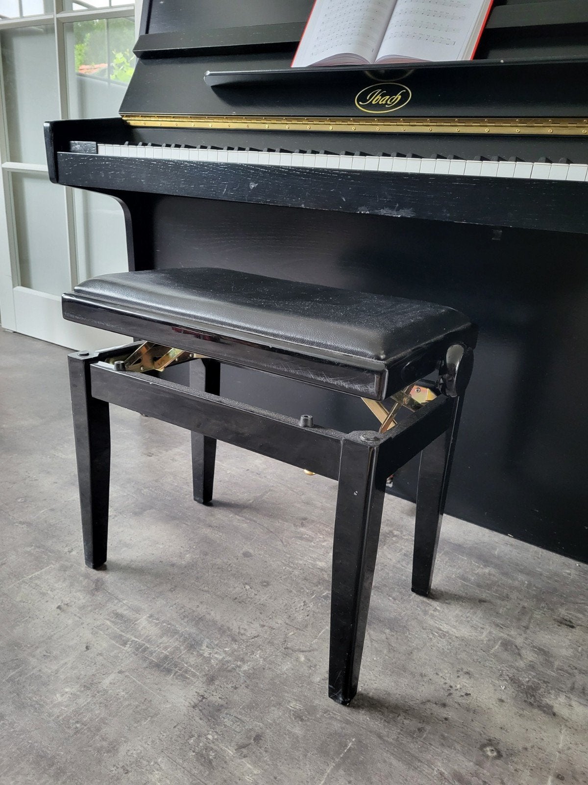 Pianokruk, Muziek en Instrumenten, Piano's, Ophalen, Gebruikt, Zwart, Piano