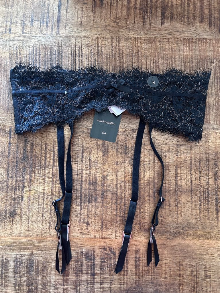 Hunkemöller Arabella Jarretels Zwart S, Hunkemöller, Ophalen of Verzenden, Zwart, Overige typen